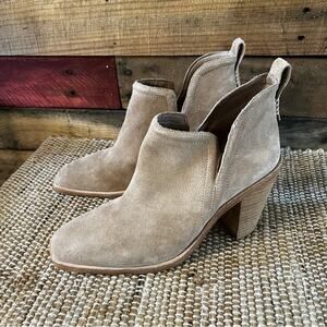 Jeffry‎ Campbell Tan Rosee Heeled Ankle Boots Size 9.5